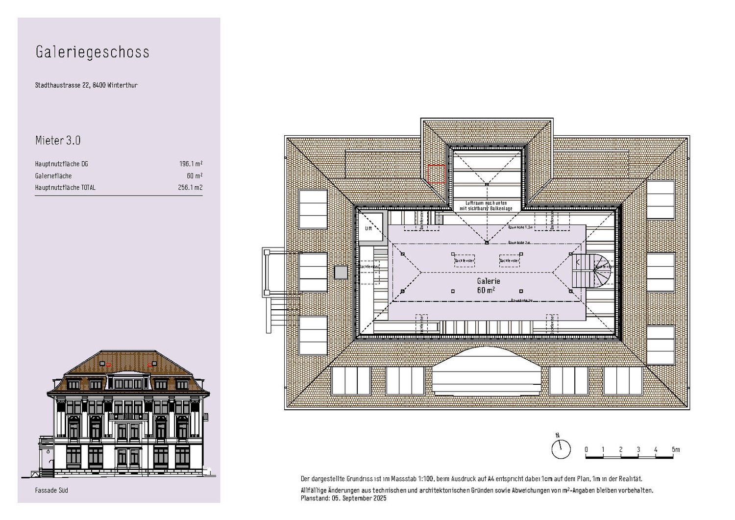 256m² de bureaux