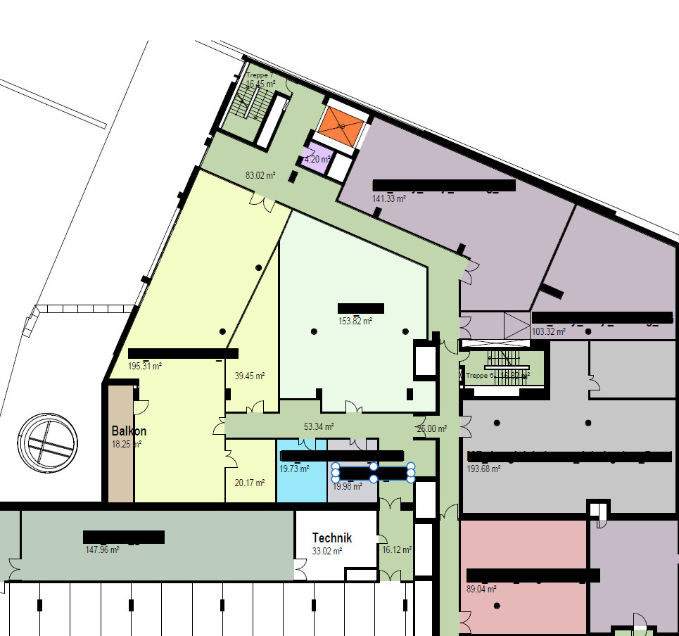 262m² office