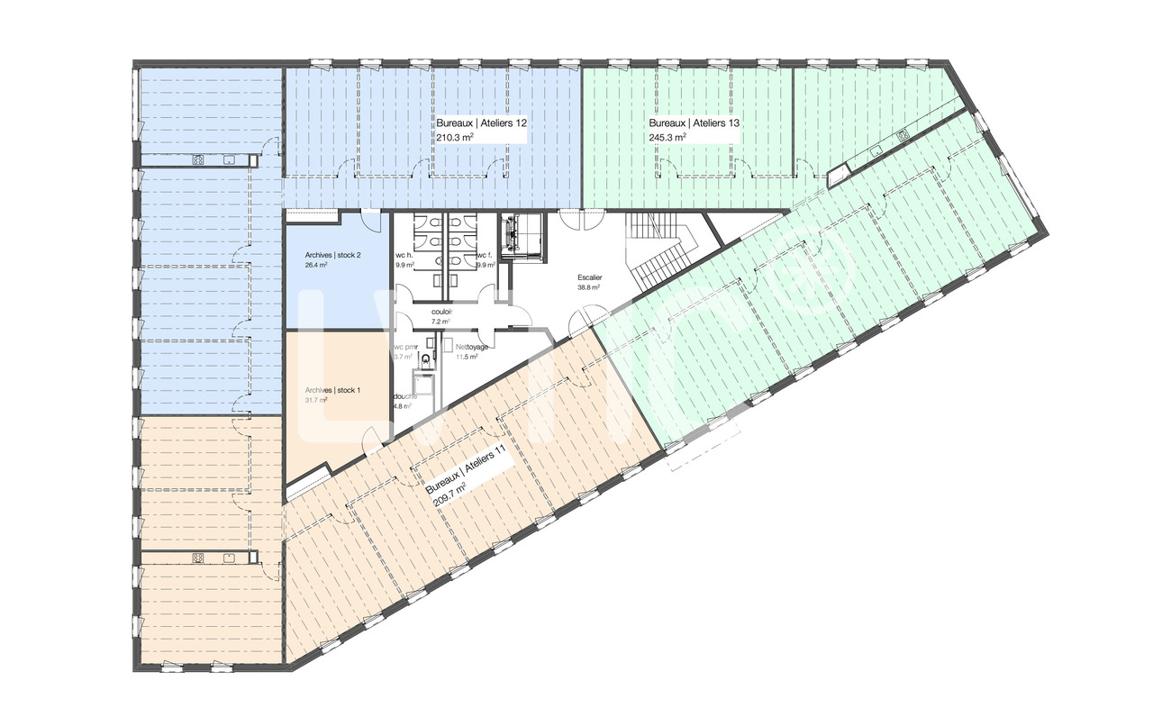 245m² Büro