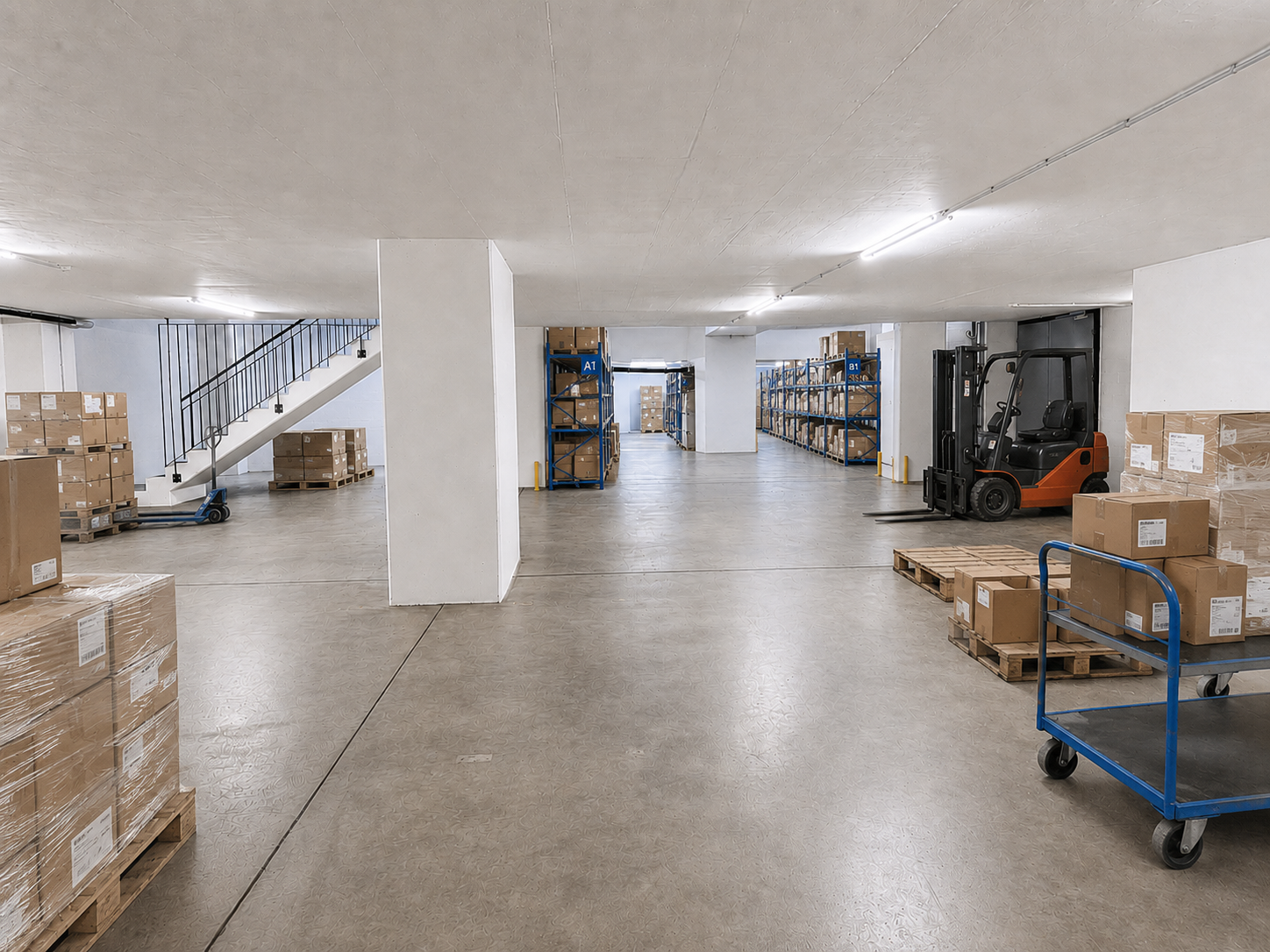 514m² storage room