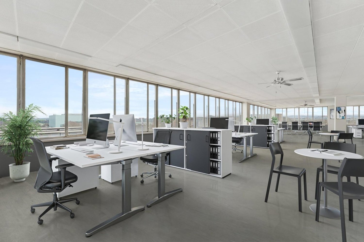 1430m² office