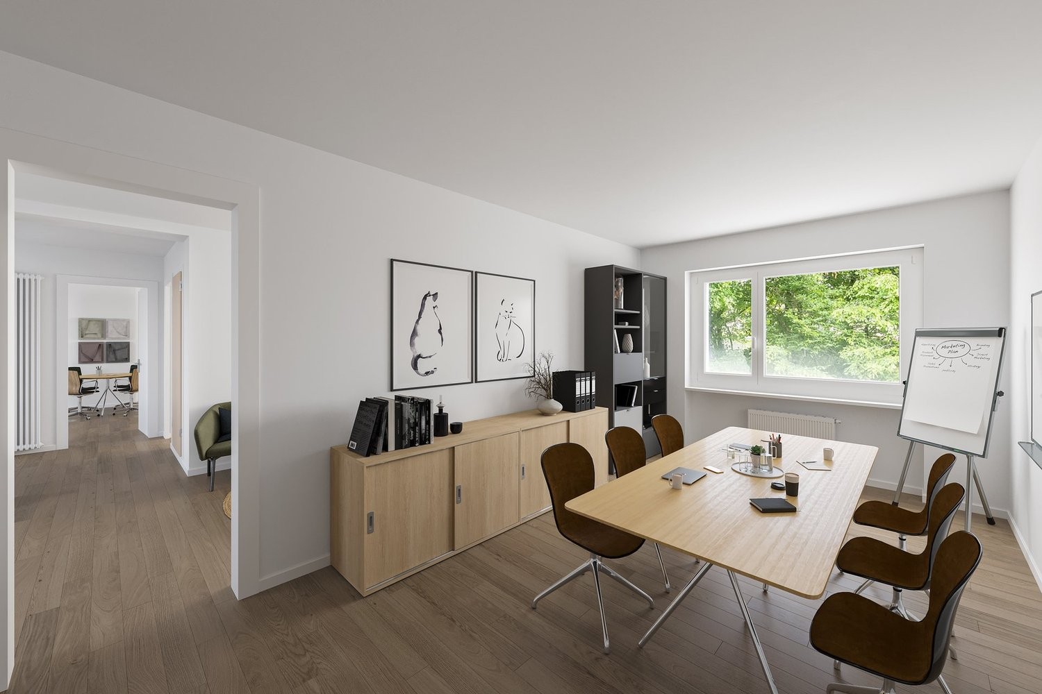 70m² office