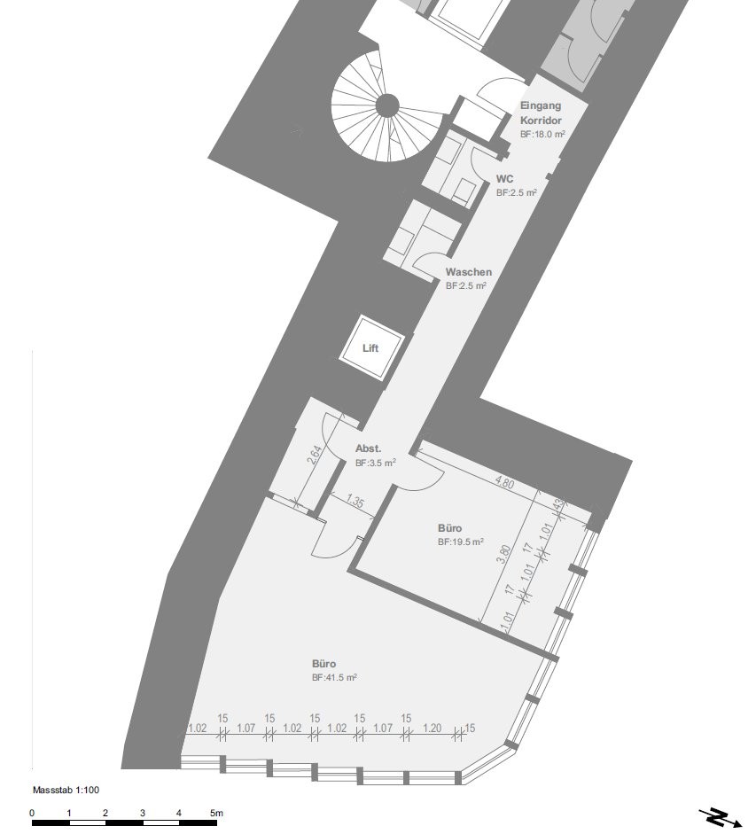 95m² office