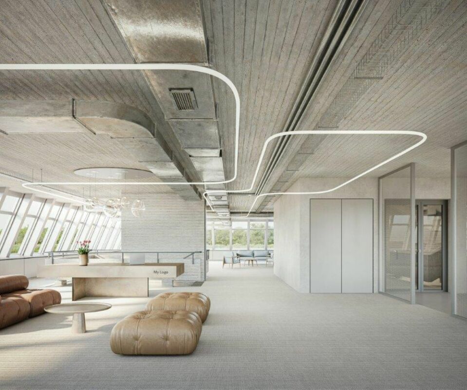 2400m² office