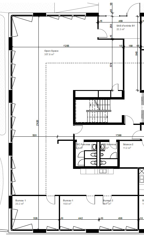 266m² Büro