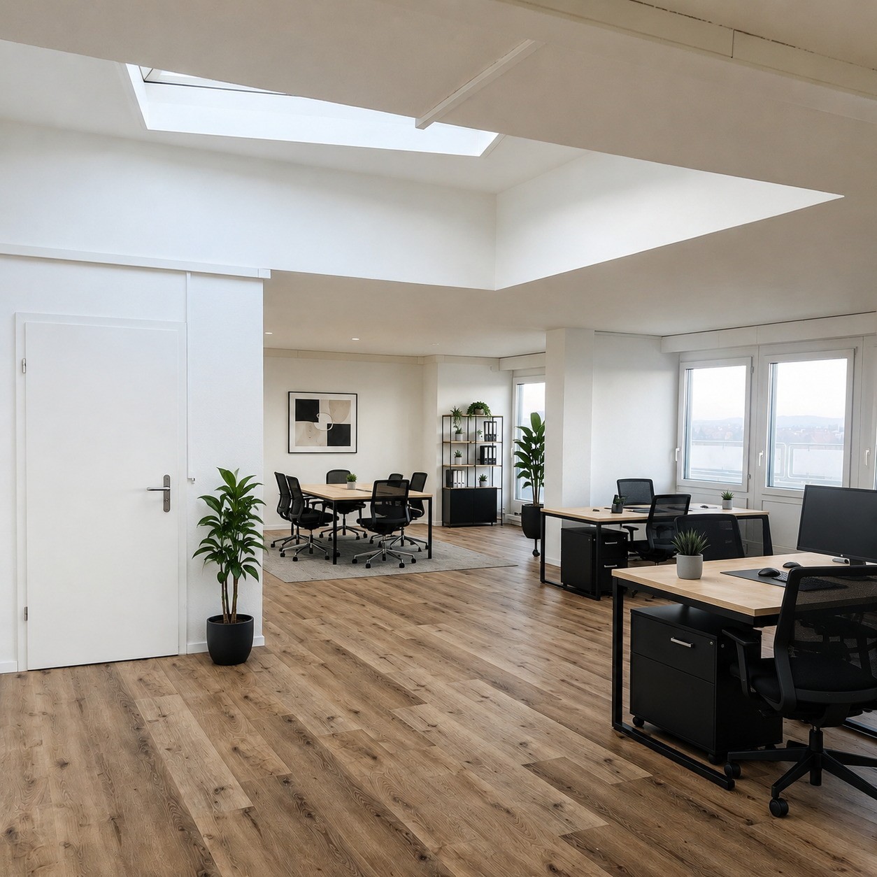 90m² office