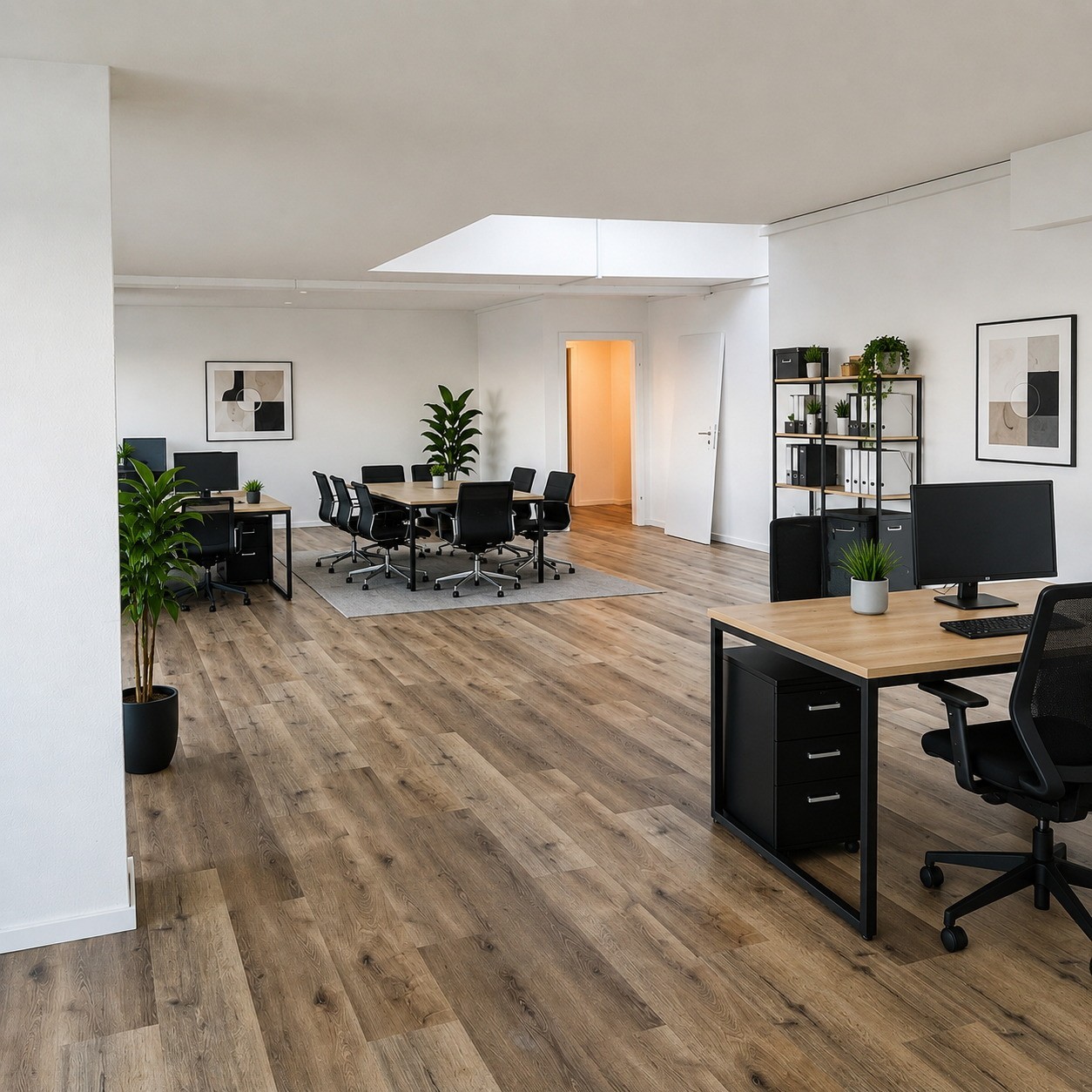 90m² office