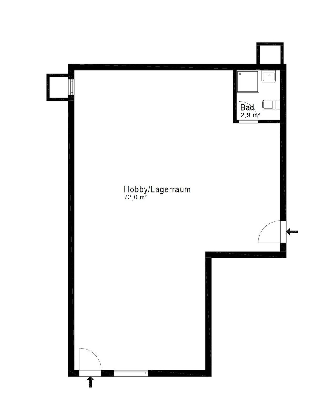 76m² locale hobby