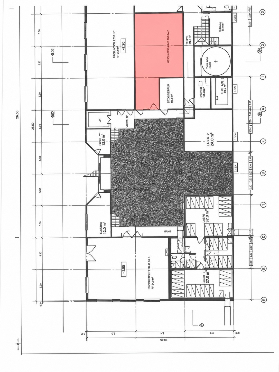 100m² commerciale