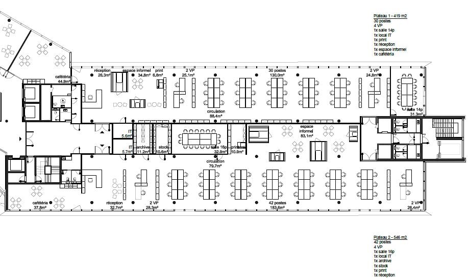 220m² Büro