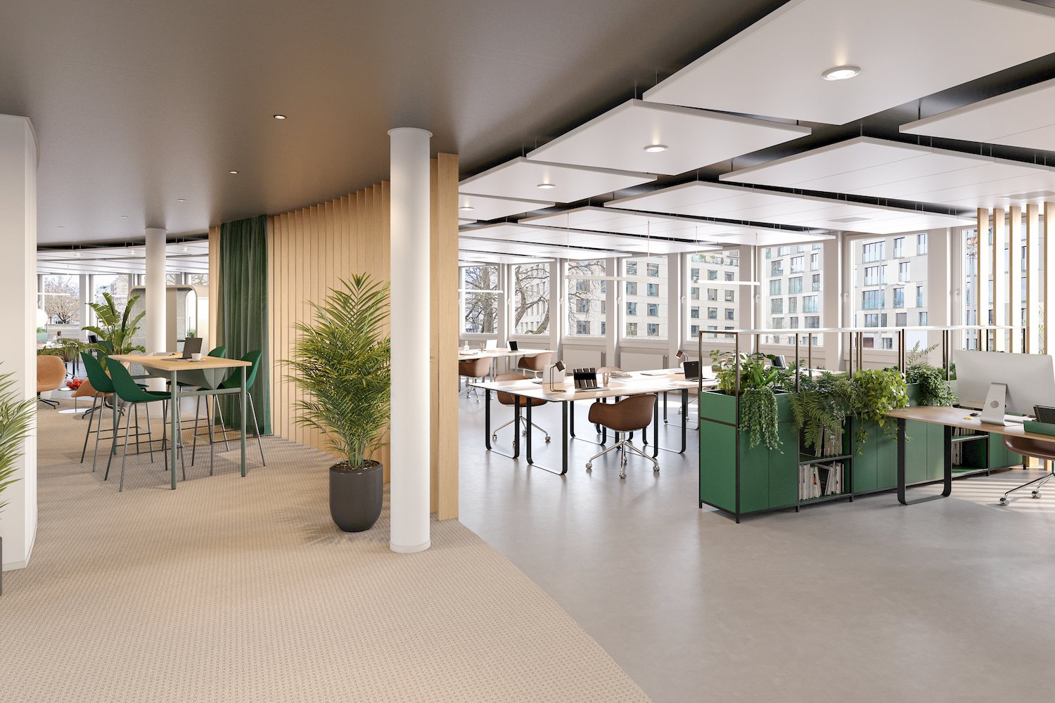 590m² office