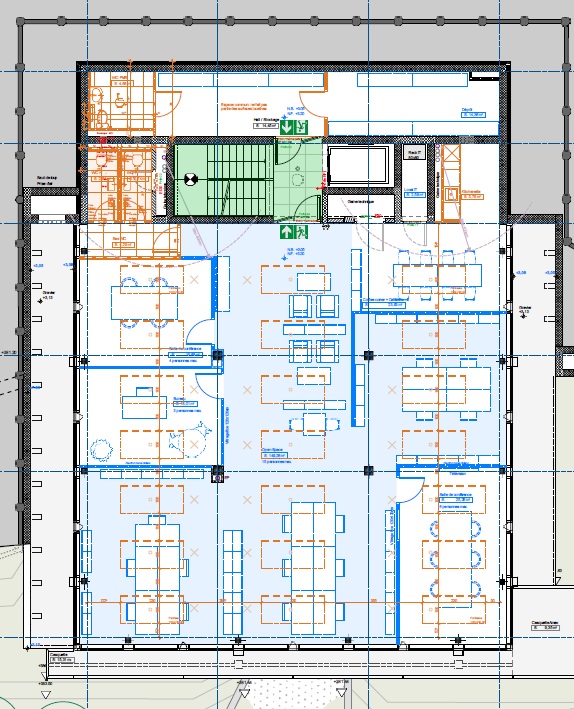 536m² office