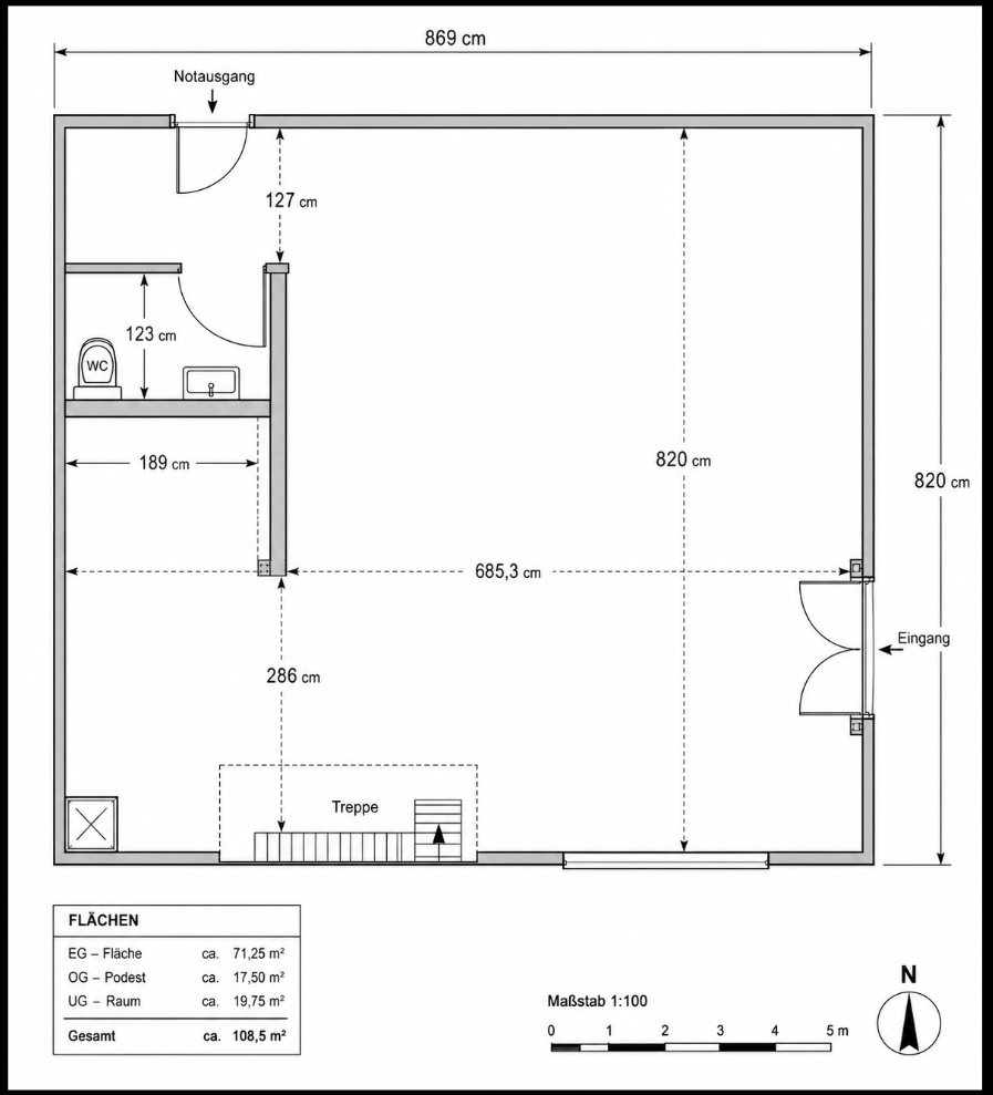 100-100m² commerciale, foto 3 di 6
