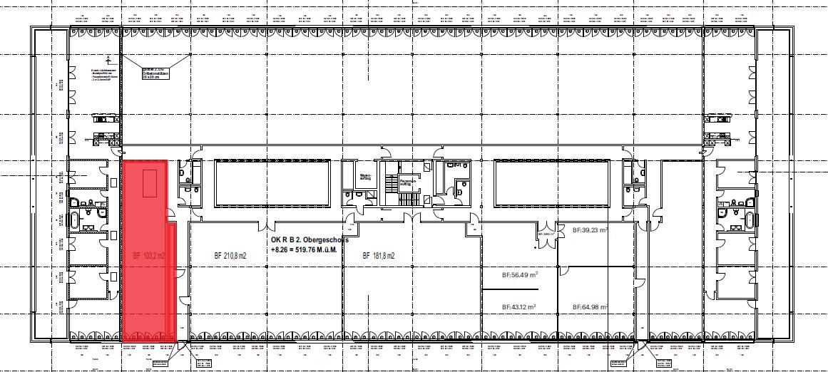 100m² storage room