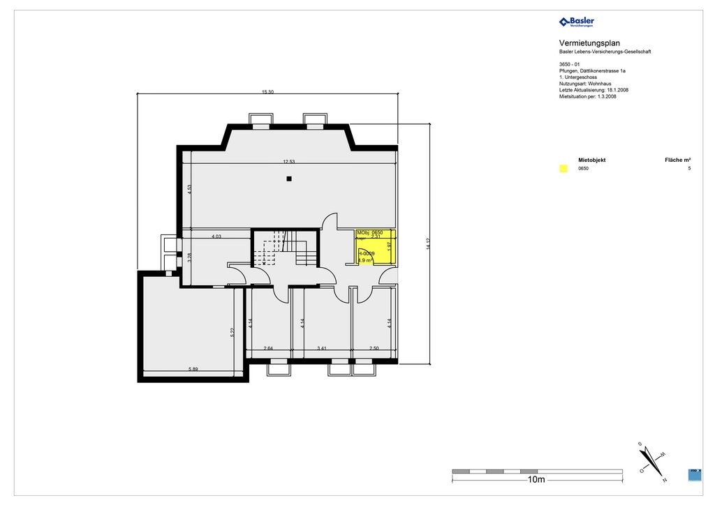 5m² storage room