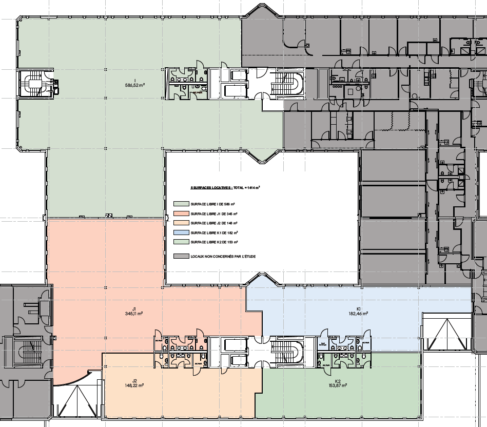 250m² office