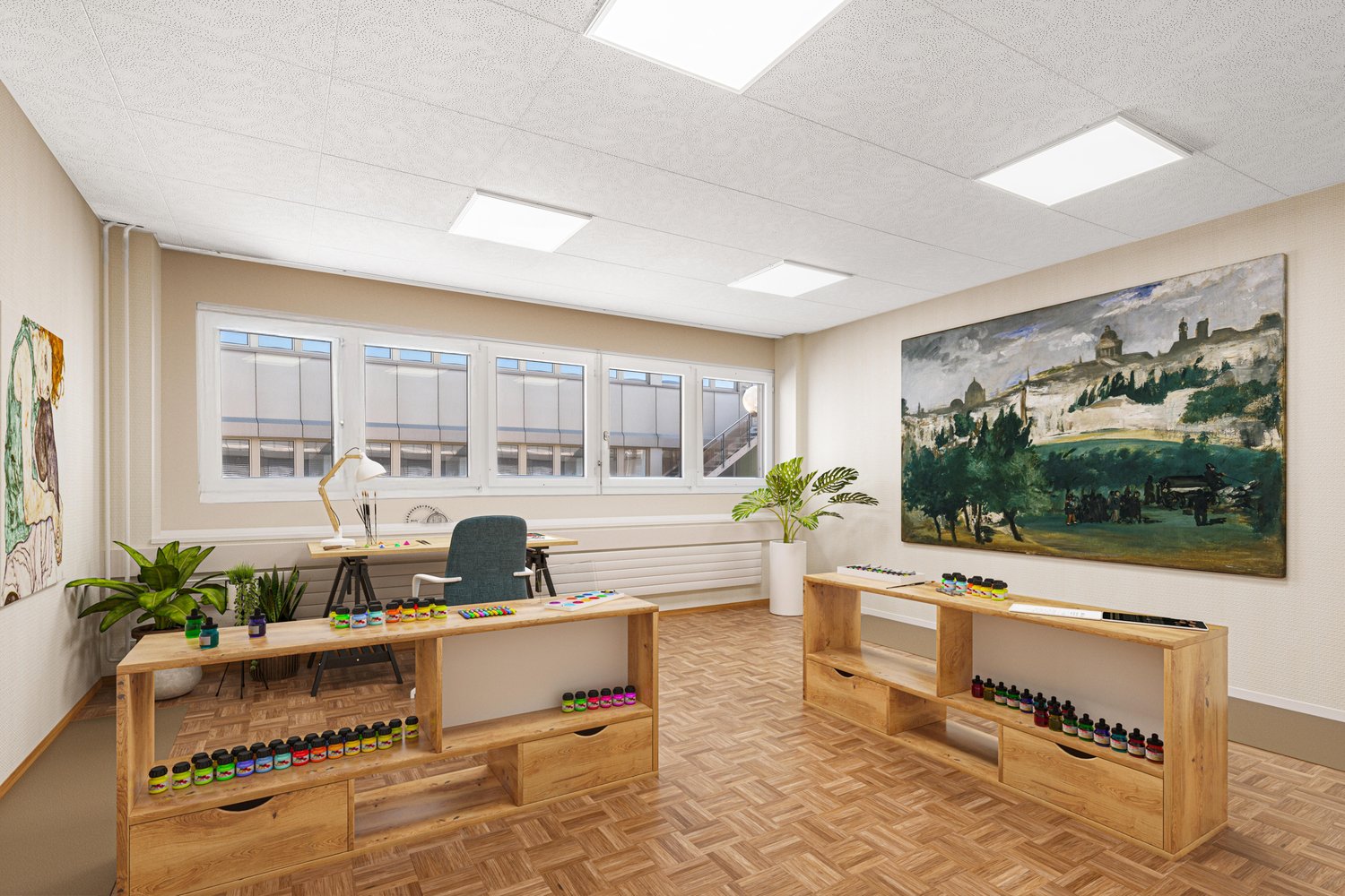 55m² office