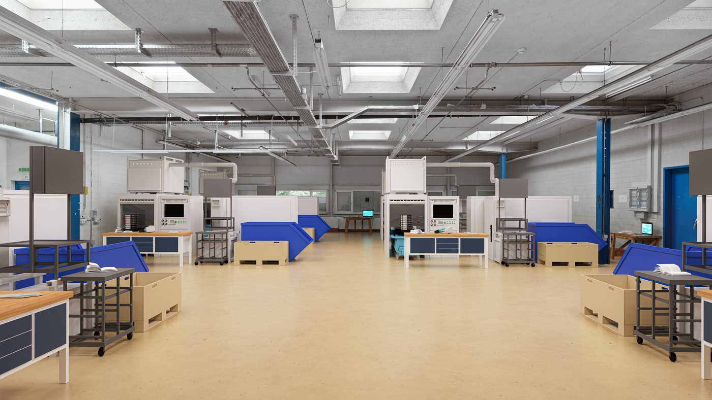 1800m² storage room