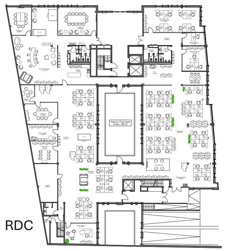 1000m² Büro
