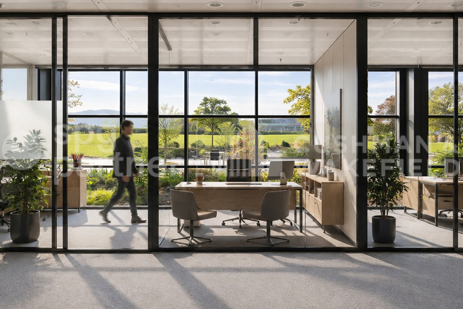 1450m² office