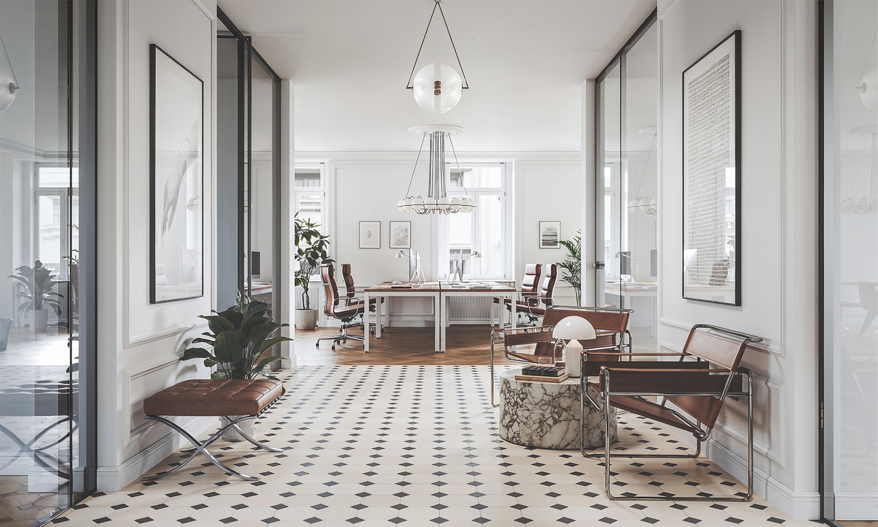 874m² office