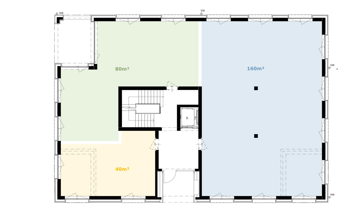360m² commerciale