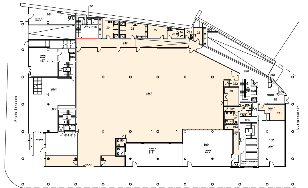 1000m² shop