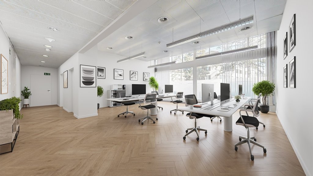 136m² office