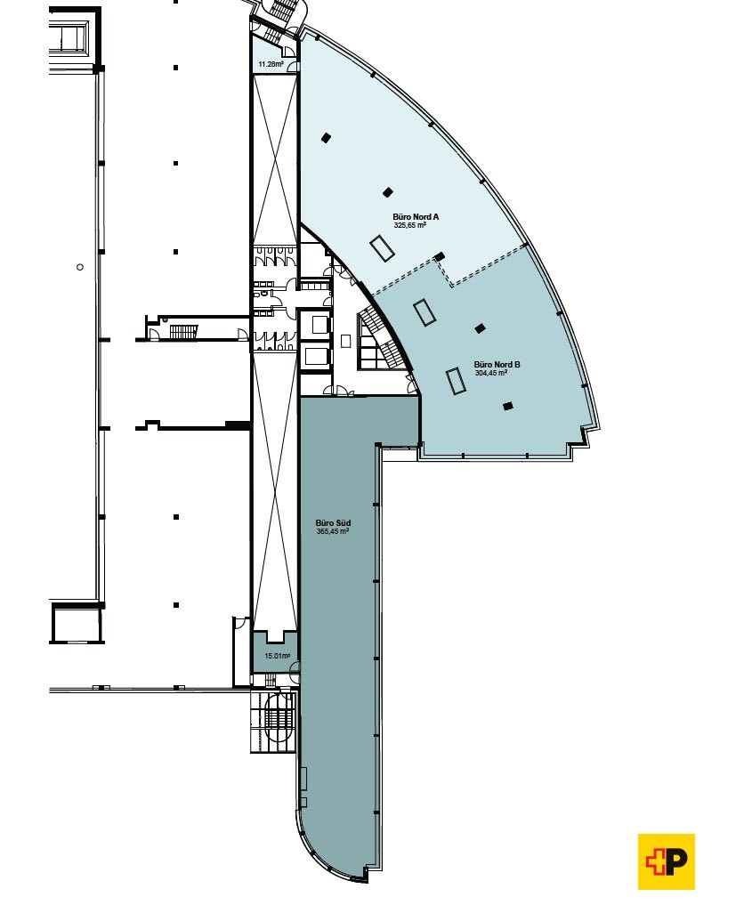 380-1021m² office