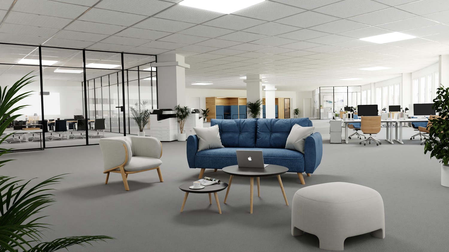 380-1021m² office