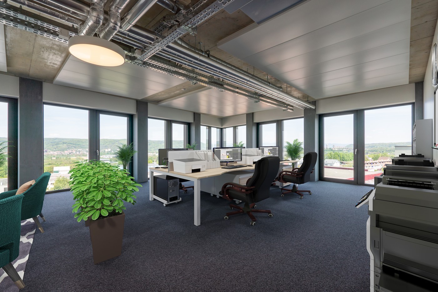 256m² office
