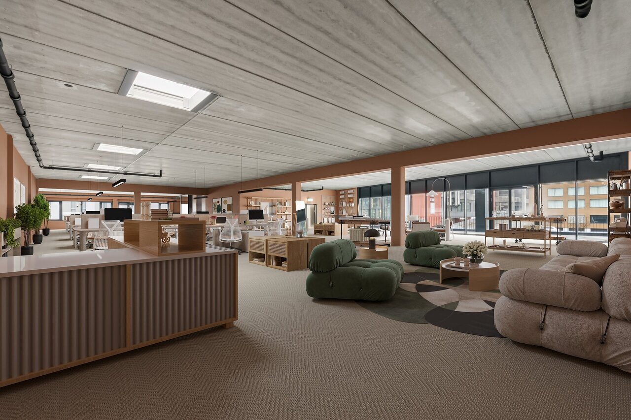 930m² office