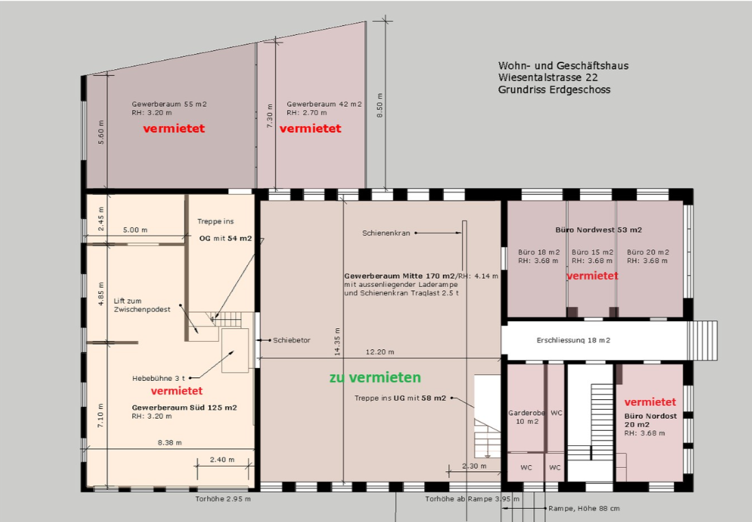 228m² industrial object