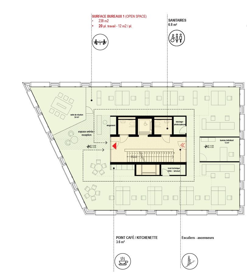 239m² Büro