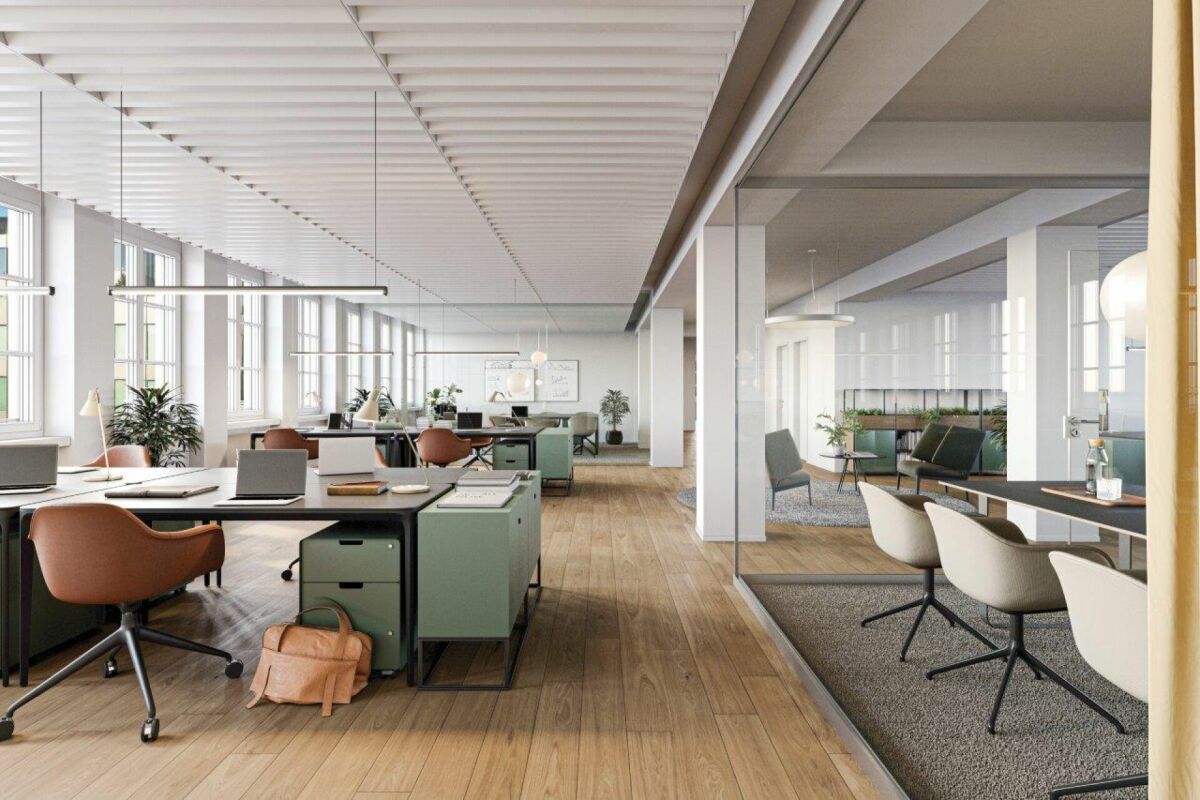 500m² office