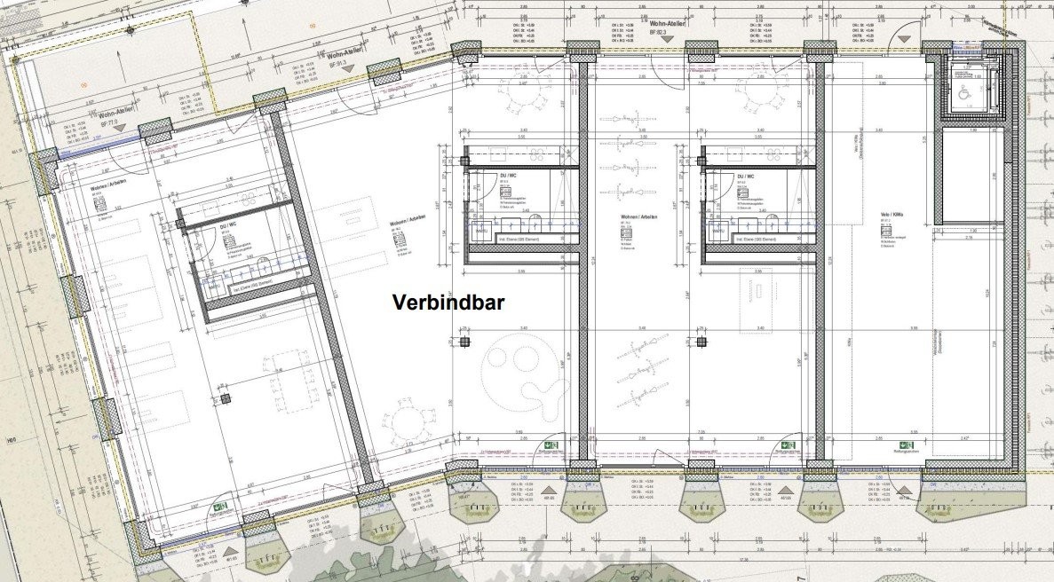 80m² office