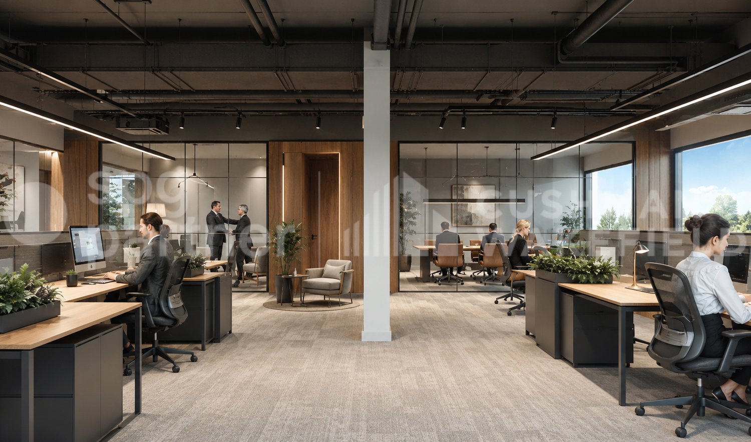 600m² Büro