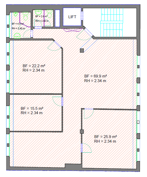 116-116m² office