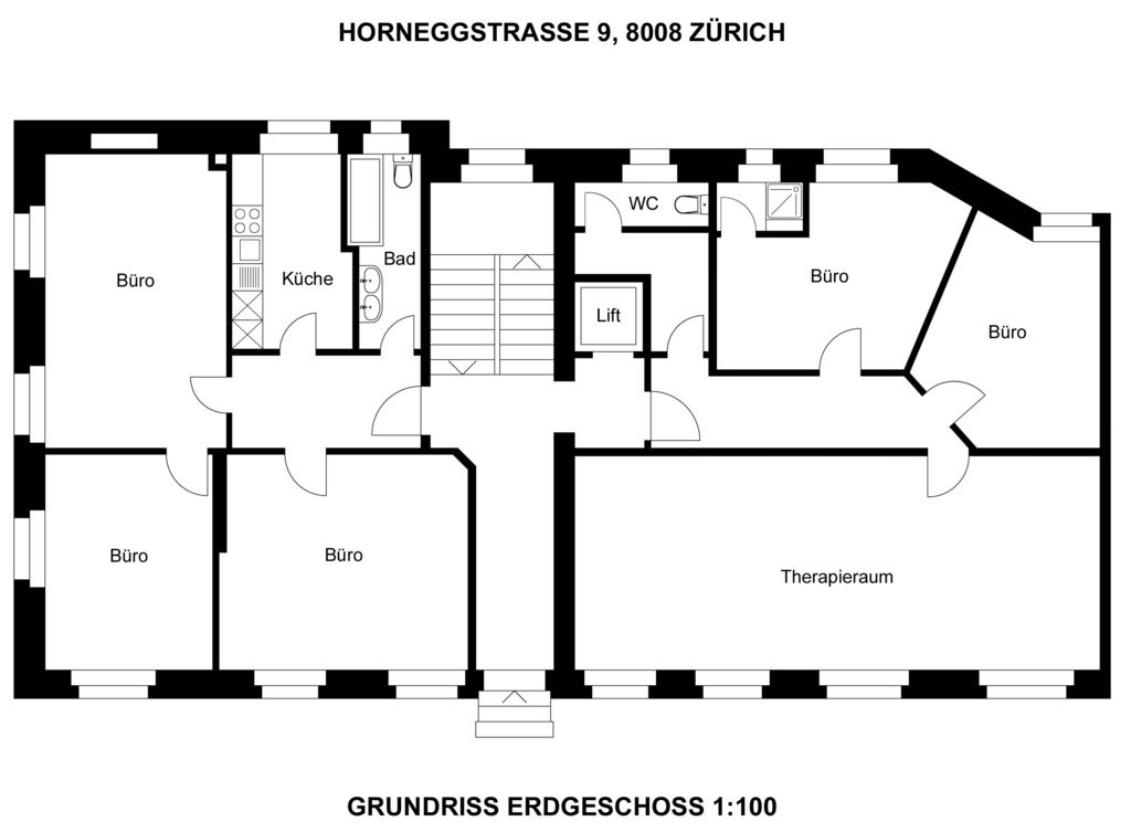 90m² office