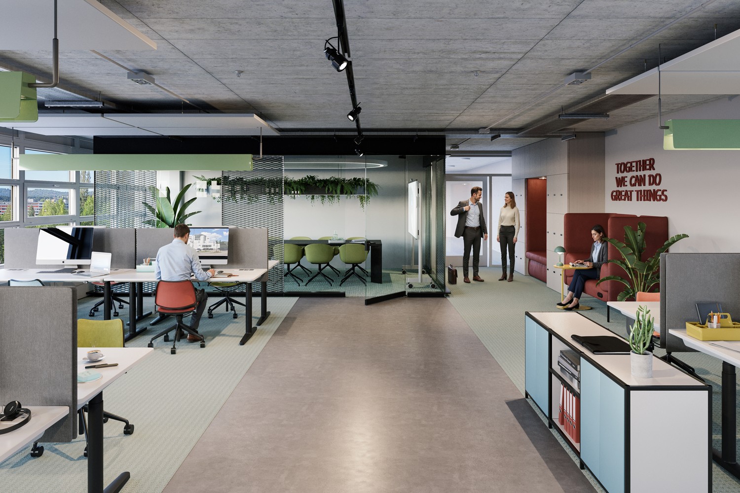 300m² office