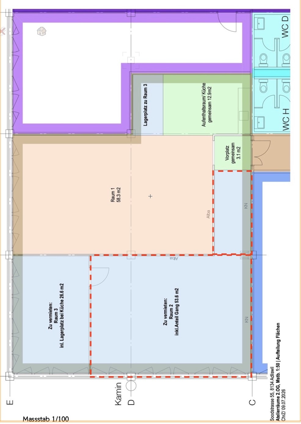 54m² commercial