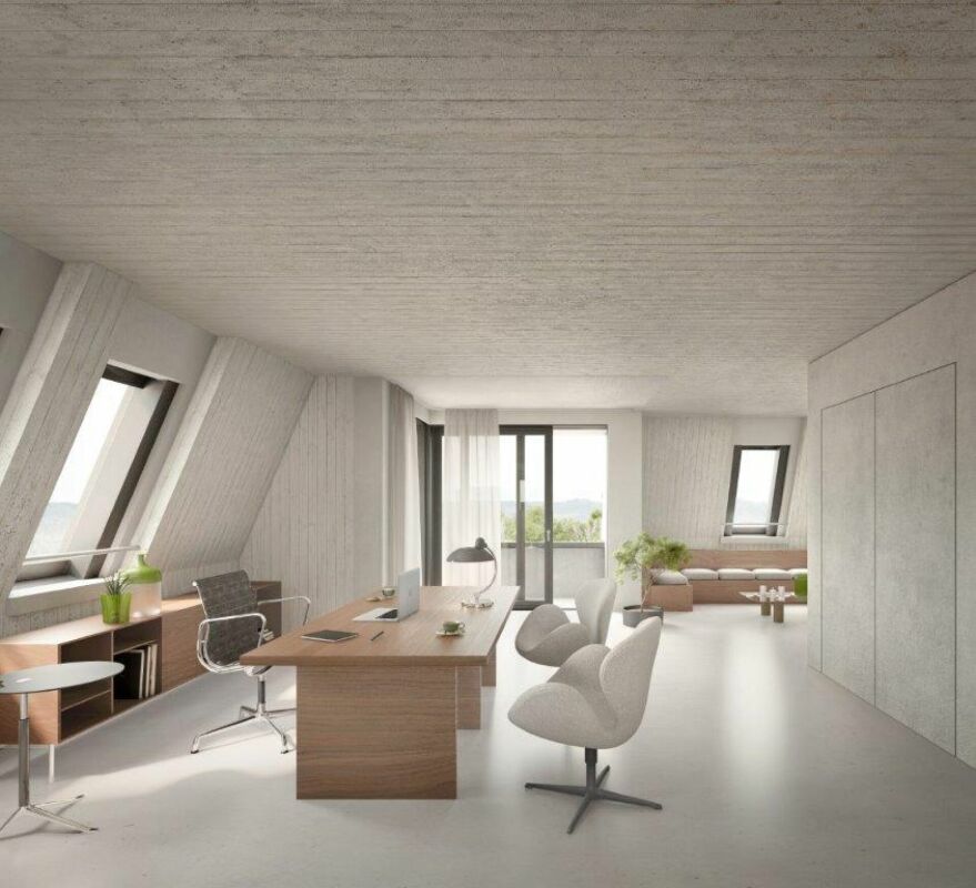 1200m² office