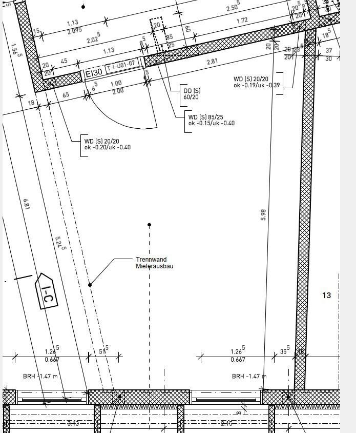 compartimento di cantina di 23m²