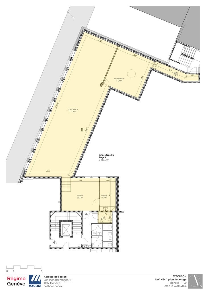 208m² Büro

Diese Büros im Quartier Montbrillant liegen 10 Gehminuten zwischen den internationalen Organisationen und dem Bahnhof Cornavin. Diese vollständig renovierte, grosszügige und helle Fläche verfügt über eine Kochnische und profitiert von einem Kühlsystem mittels Kaltdachdecke, das einen aus