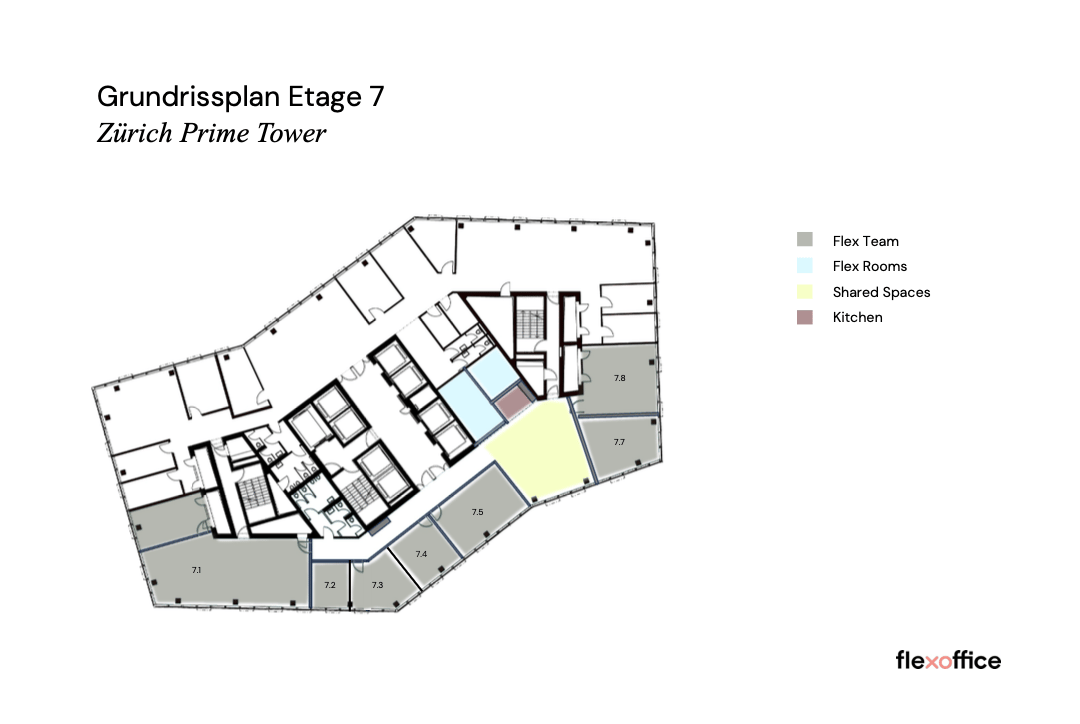 100m² office